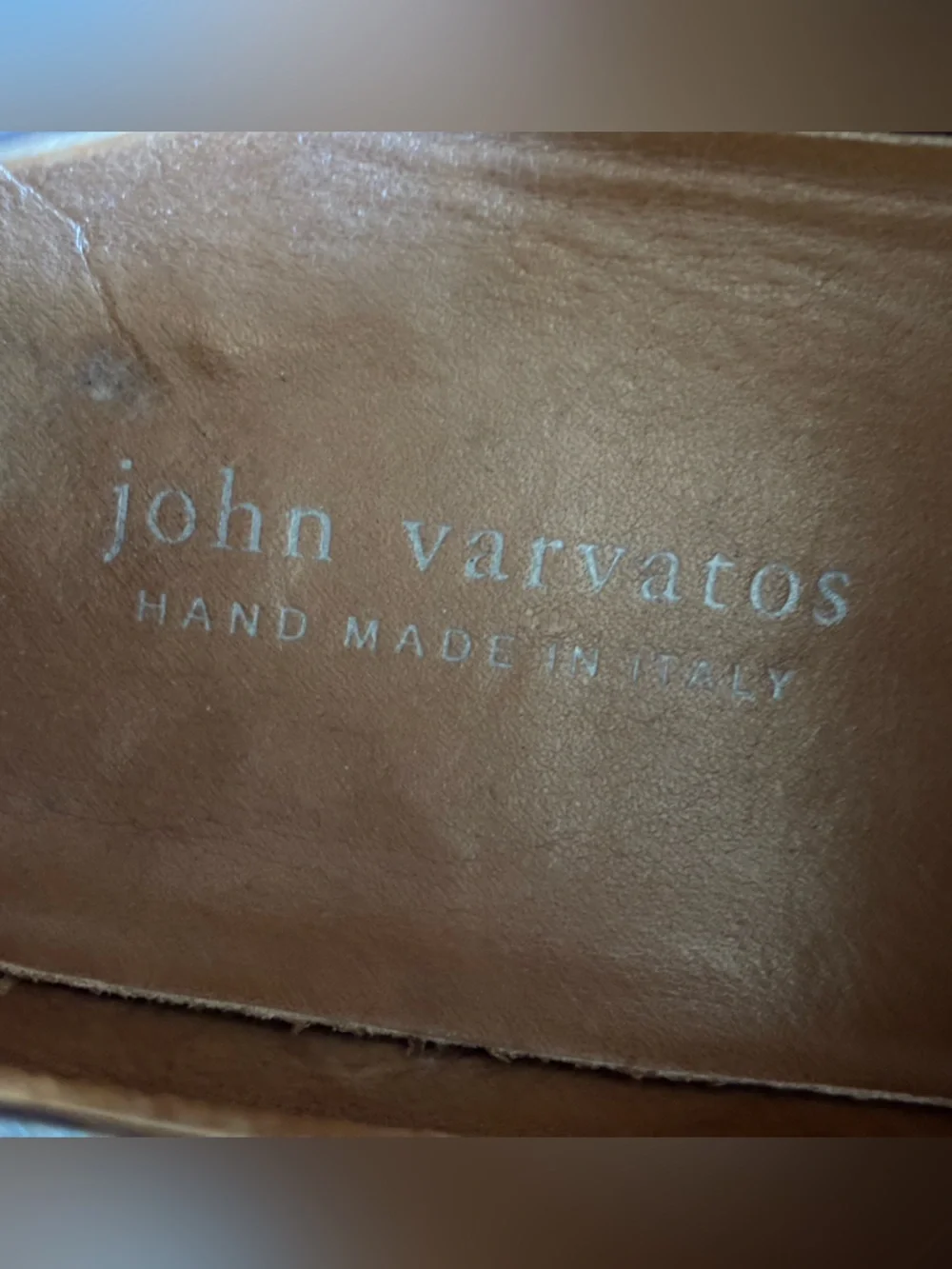 John Varvatos College Distressed Leather Wingtip Derby Oxfords 9.5
